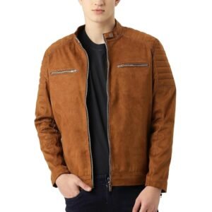 Leather Retail Men’s Suede Faux Leather Jacket