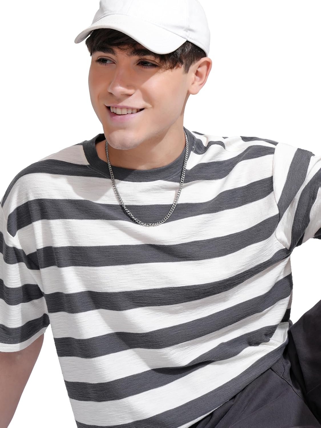 Highlander Men's Striped Relaxed Fit T-Shirt