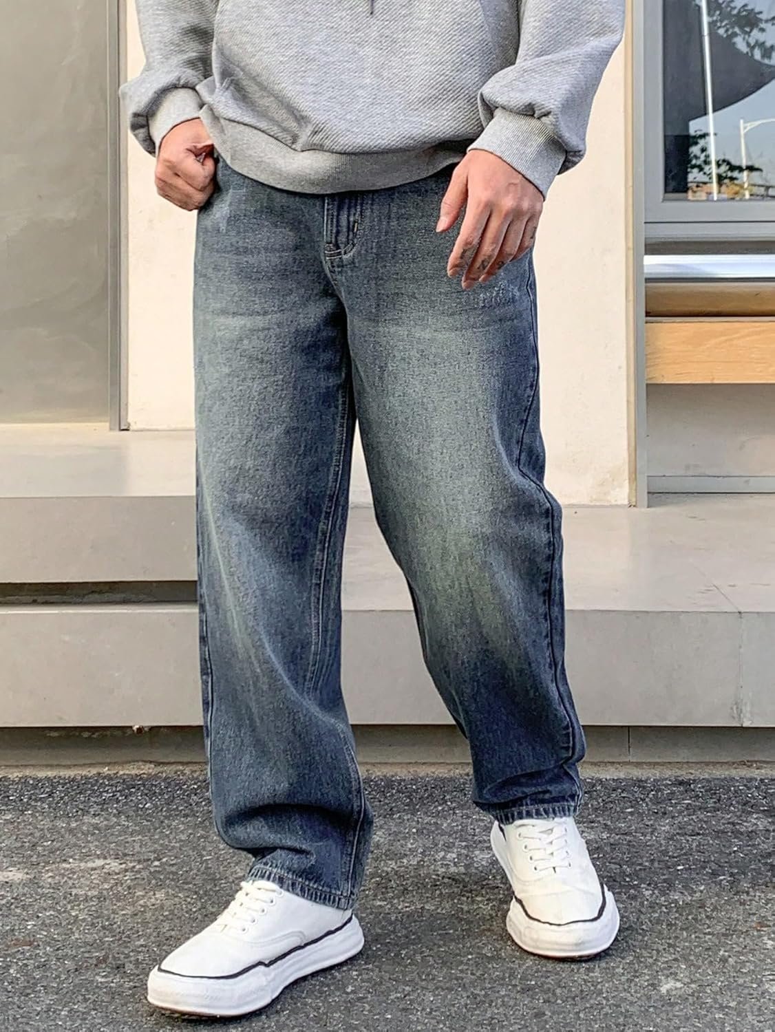 Jeans for Men | Casual Jeans for Men | Loose Fit Denim Streetwear Pants (U-10-17) - Image 3