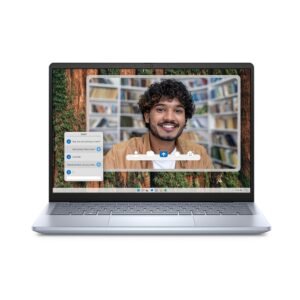 (Refurbished) Dell Inspiron 5445 Thin & Light Laptop, AI Enabled AMD R7-8840U Processor, 16GB DDR5 + 512GB SSD, 14" (35.52cm) FHD+ Display, Backlit KB + FPR, Windows 11 + MSO'24, 15 Months McAfee, Ice Blue, 1.61kg