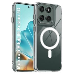 Zapcase Back Case Cover for Motorola Edge 60 Fusion 5G | Compatible for Motorola Edge 60 Fusion 5G Back Cover | Scratch-Resistant Back Cover | Clear