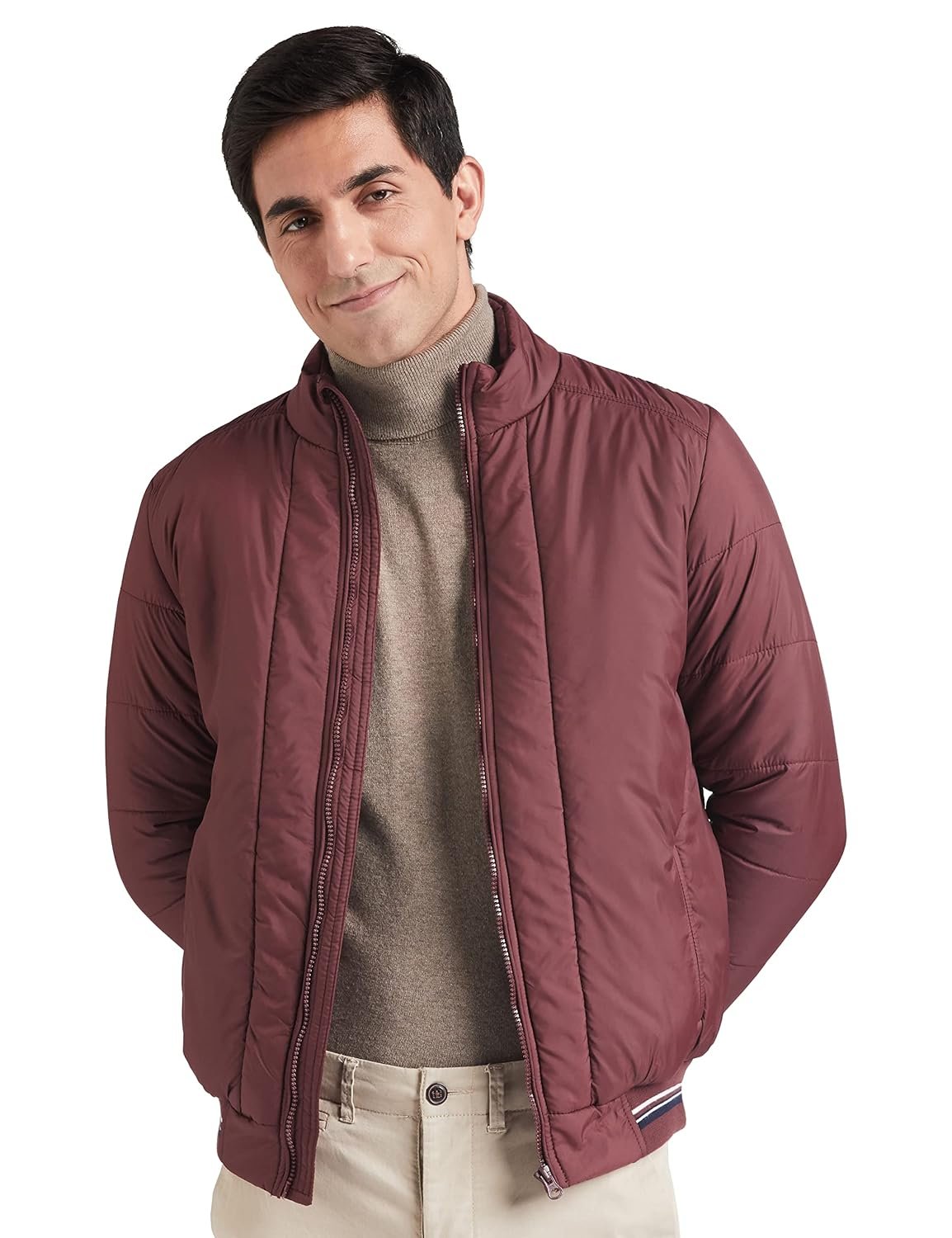Amazon Brand - Symbol Men's 100% Polyester Regular Jacket