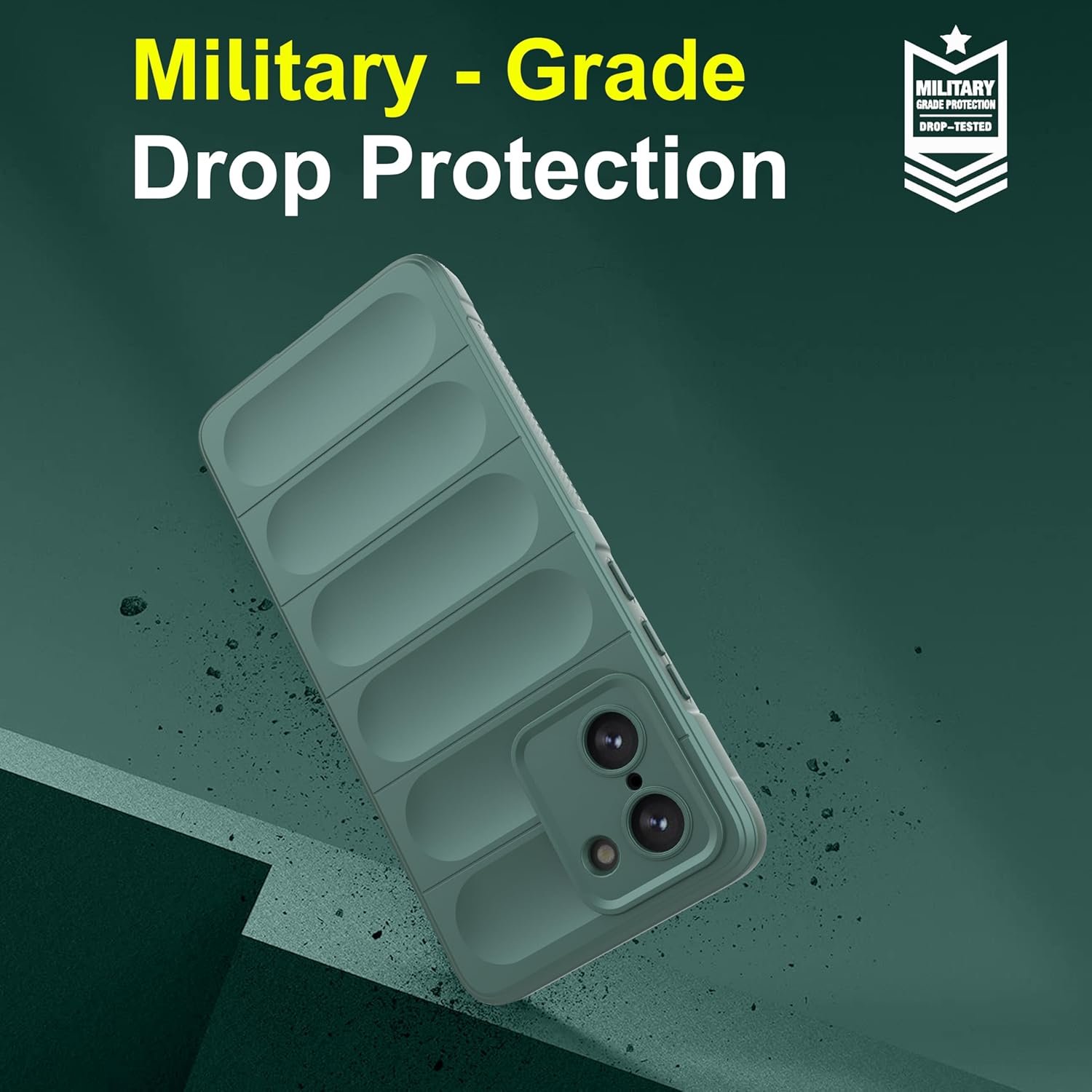 amazon basics Back Case Cover for OnePlus Nord CE 5 | Compatible for OnePlus Nord CE 5 Back Cover | Liquid Silicon Magic Case with Camera Protection | Dark Green - Image 5