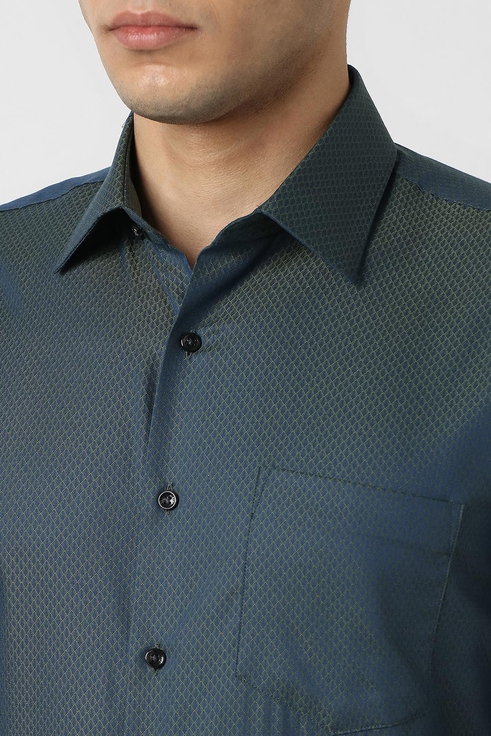 Van Heusen Men's Slim Fit Premium Ceremonial 100% Cotton Print Shirt - Image 4
