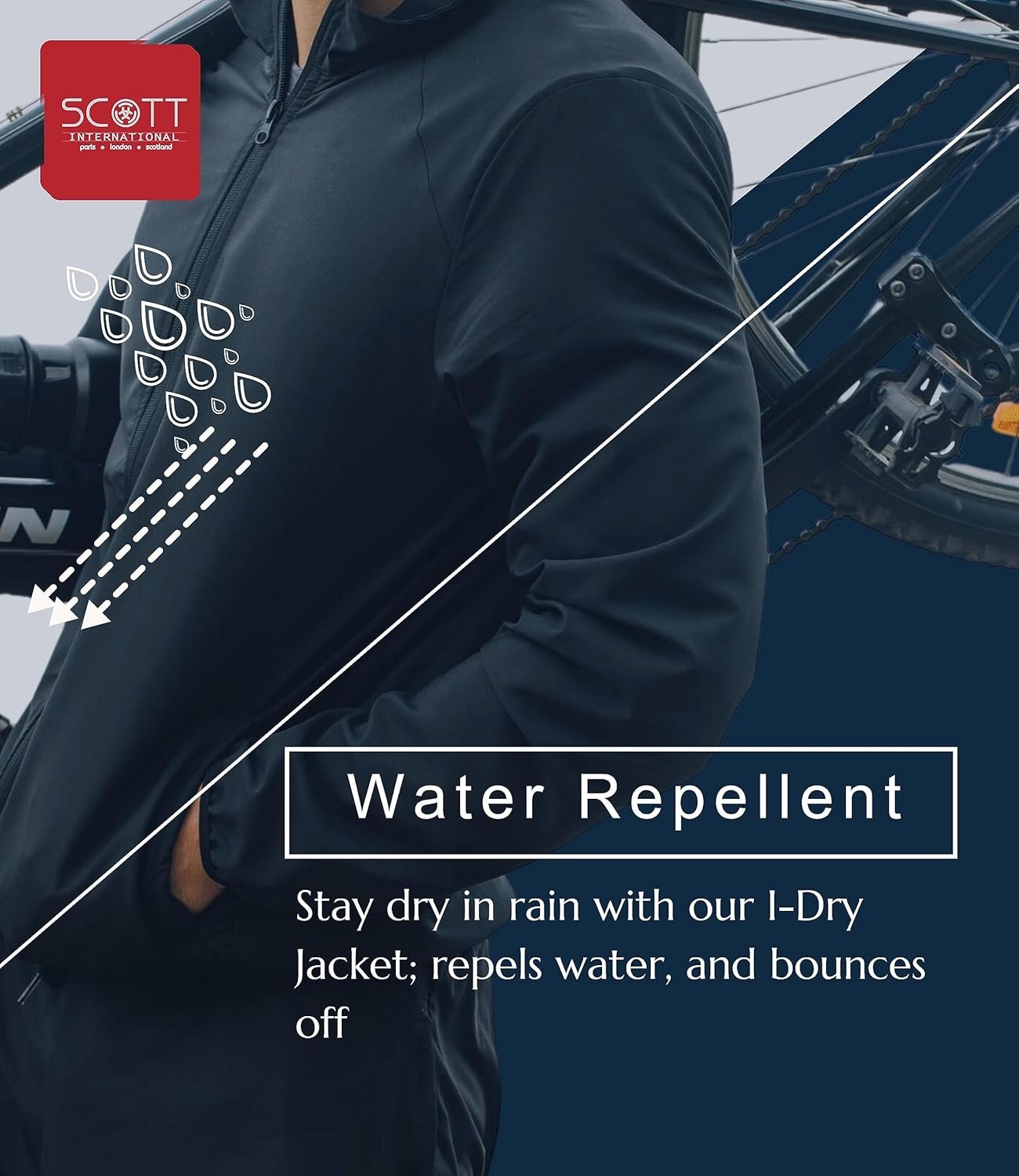 Scott International Womens Polyester Idry Jacket|Breathable Summer Standard Length Jacket For Women|Lightweight Women's Jacket,Foldable,Water-Repellent Standard Length Jacket For Women, X_Large,Multi - Image 4