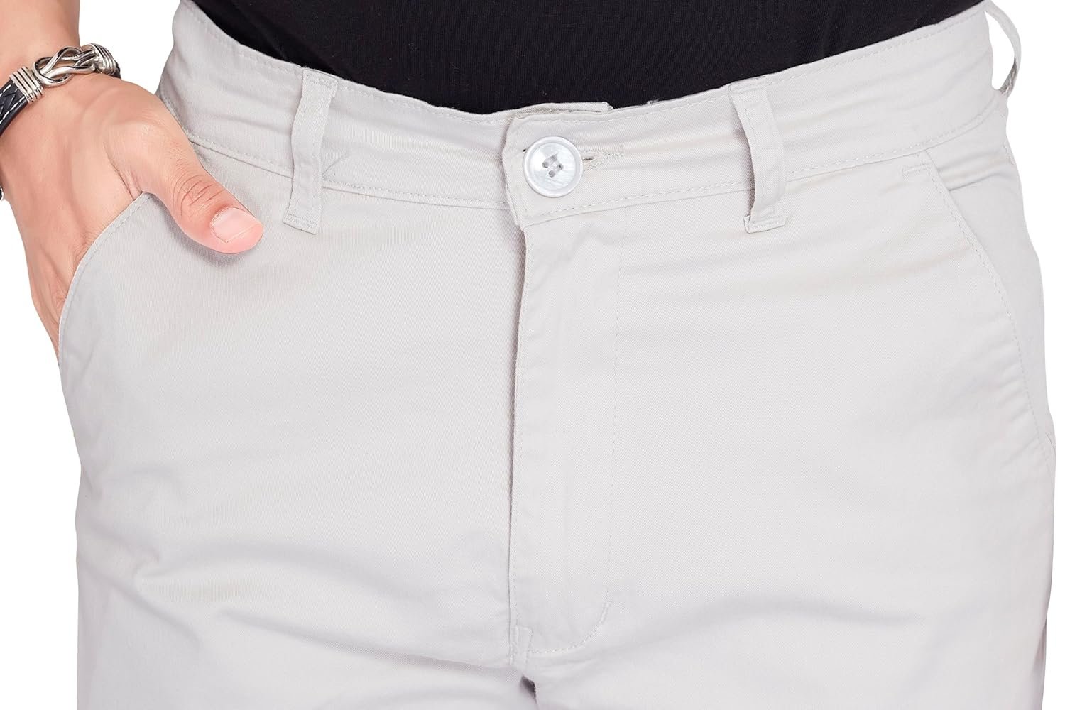 DIVISIVE Men's Regular Fit Cotton Chinos Trousers Pants - Image 6