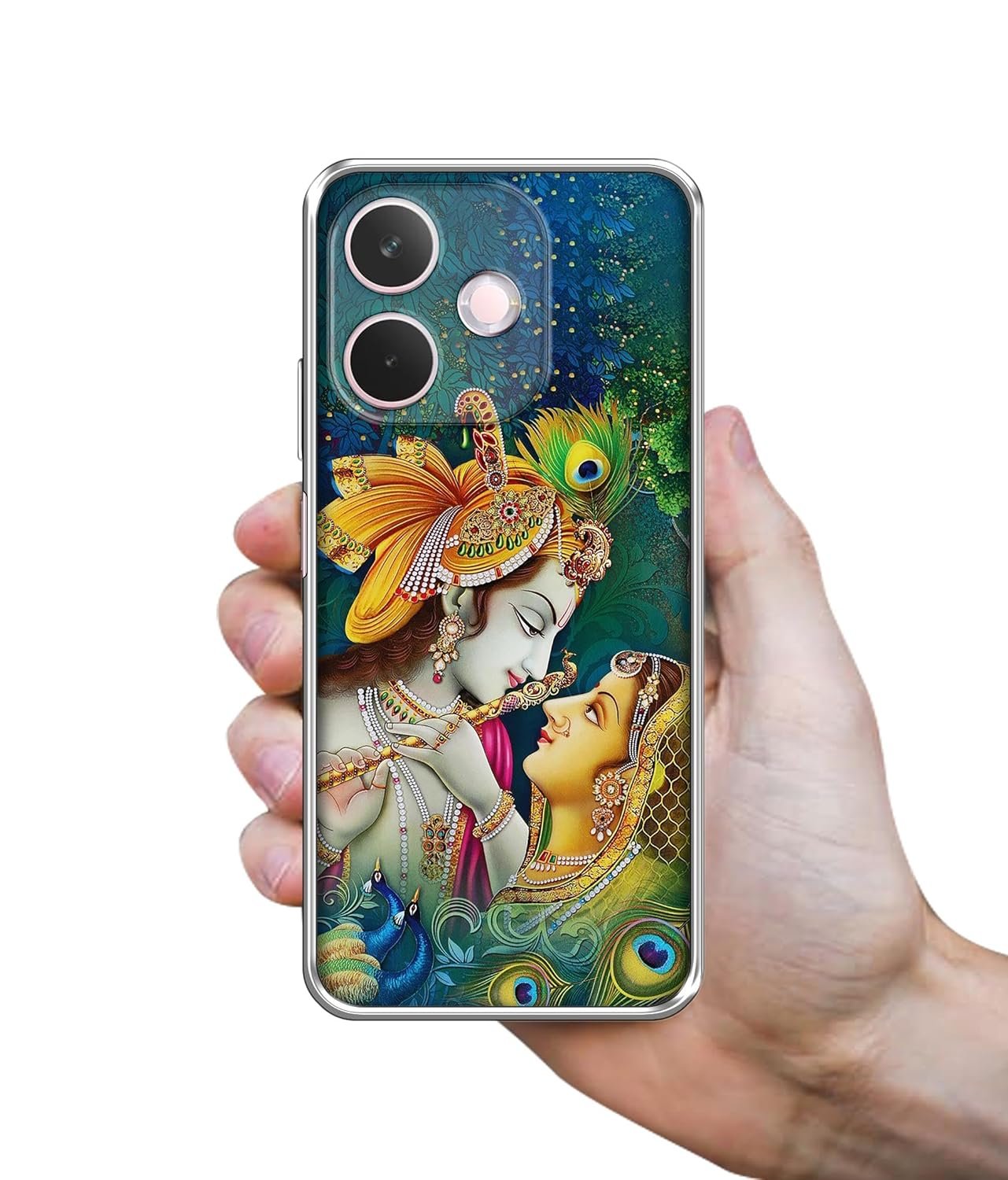 Radha Kishan Love Design Printed Silicon Soft TPU Back Case Cover for Oppo A5 Pro 5G - Image 3