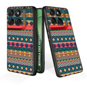 Soft Silicone Mobile Back Cover Compatible with Motorola Edge 60 Fusion(Multicolor)(@21-MOT-EDG60FUS-284)