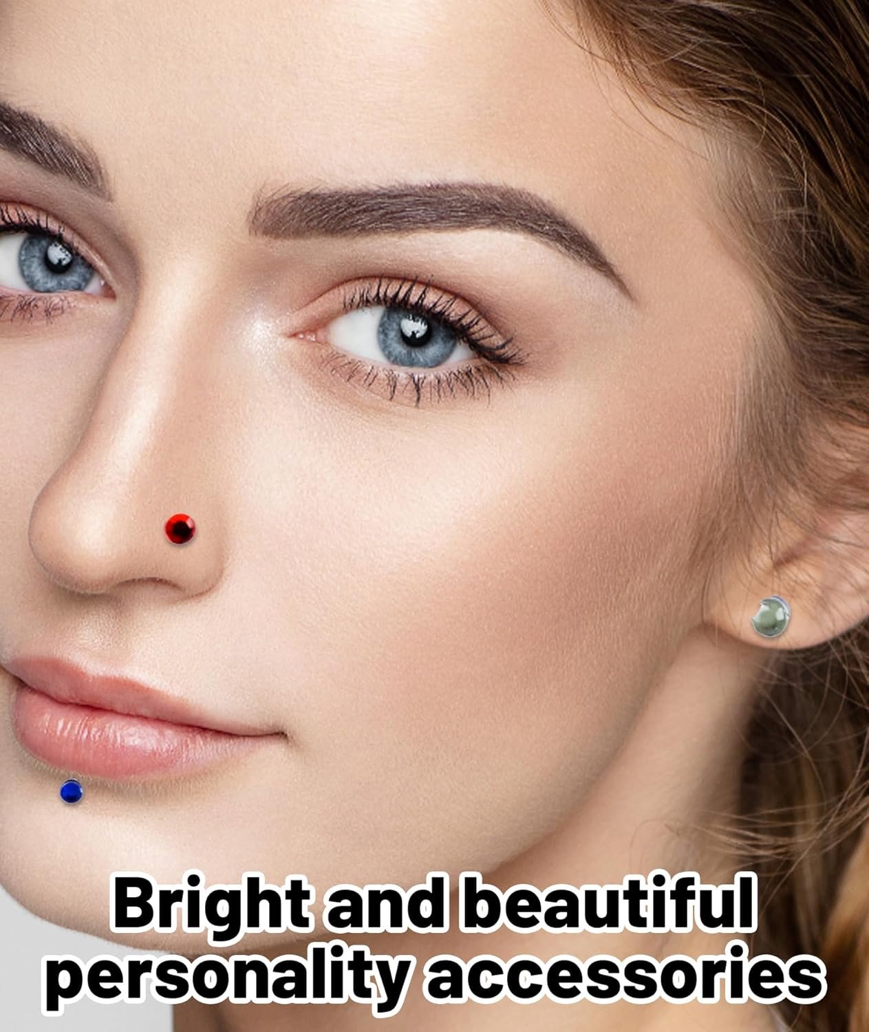 12Pcs Magnetic Nose Pin,Nose Ring Without Piercing,Small Size Ear Bone Studs for Women and Men,Fashion Jewelry for Parties - Image 4