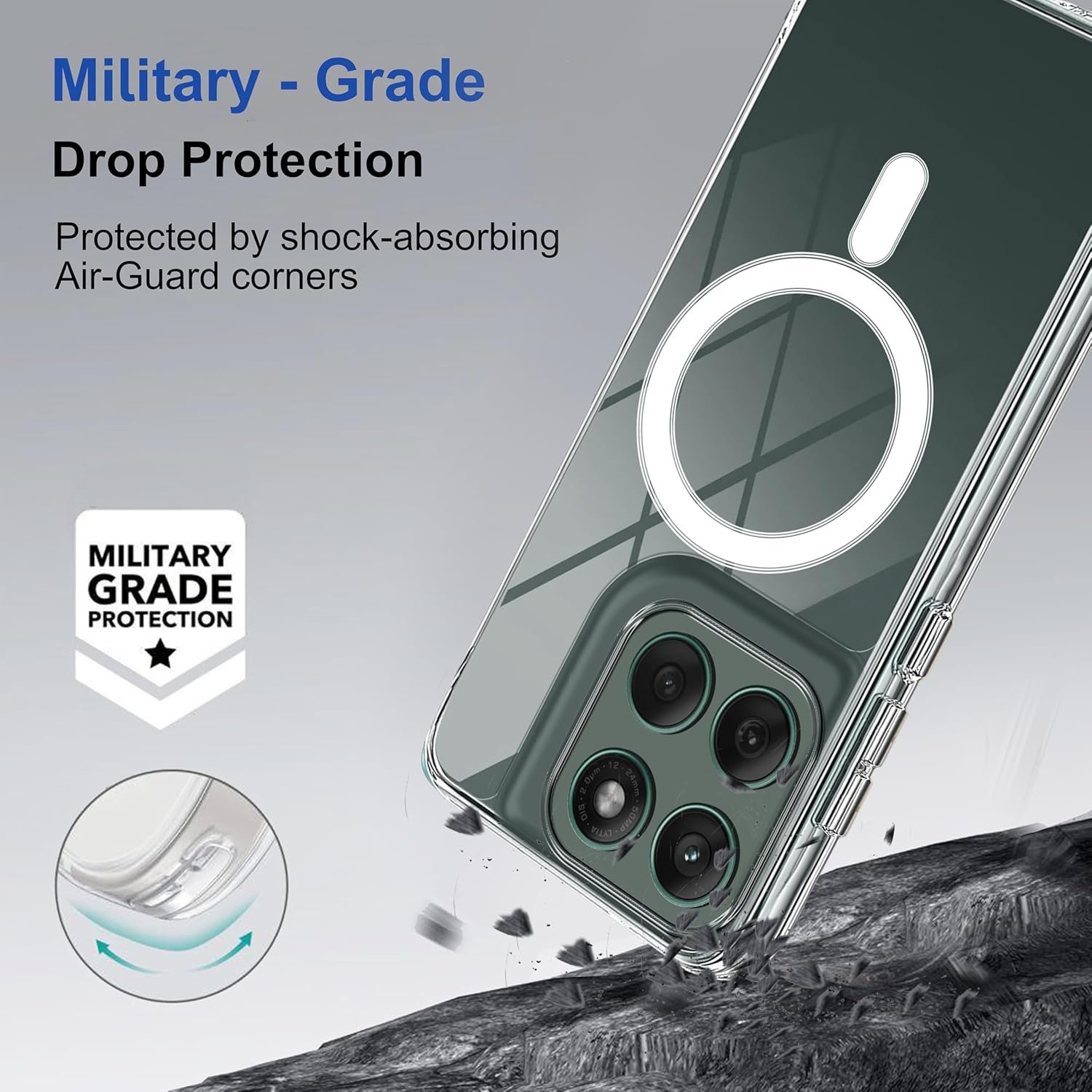 Zapcase Back Case Cover for Motorola Edge 60 Fusion 5G | Compatible for Motorola Edge 60 Fusion 5G Back Cover | Scratch-Resistant Back Cover | Clear - Image 3