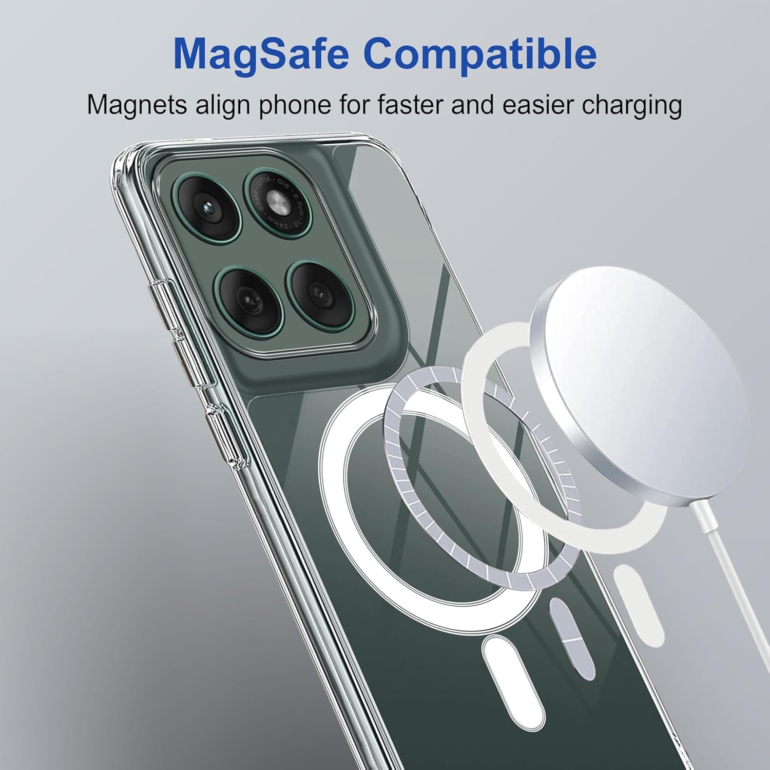 Zapcase Back Case Cover for Motorola Edge 60 Fusion 5G | Compatible for Motorola Edge 60 Fusion 5G Back Cover | Scratch-Resistant Back Cover | Clear - Image 5