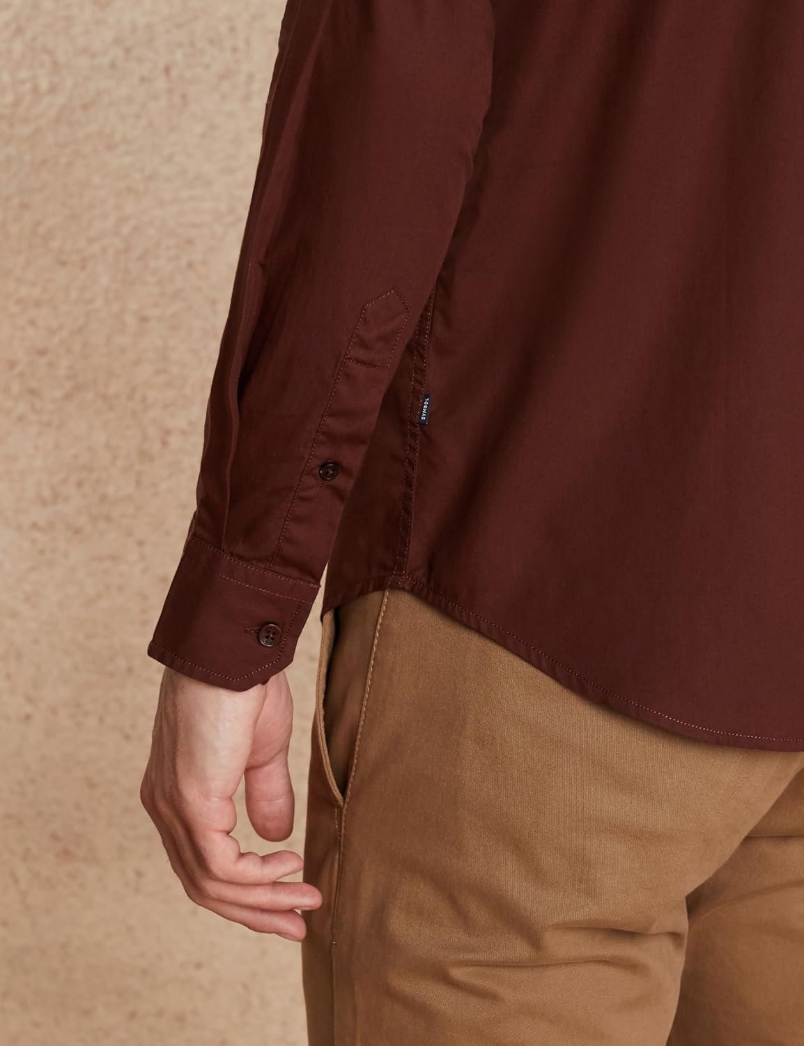 Amazon Brand - Symbol Men's Solid Slim Fit Cotton Casual Shirt | Plain | Full Sleeve | Summer (Available in Plus Sizes) - Image 5