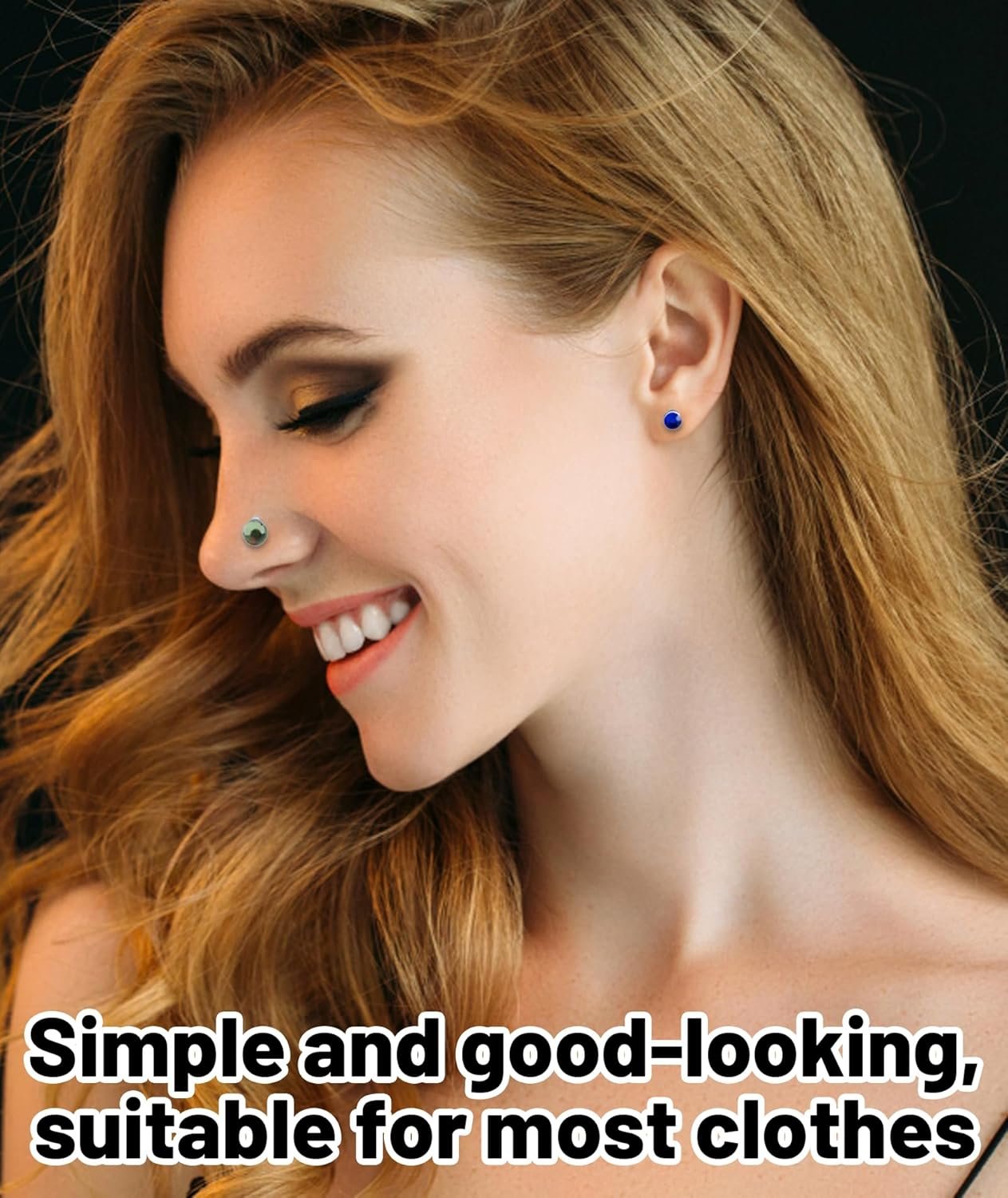 12Pcs Magnetic Nose Pin,Nose Ring Without Piercing,Small Size Ear Bone Studs for Women and Men,Fashion Jewelry for Parties - Image 5