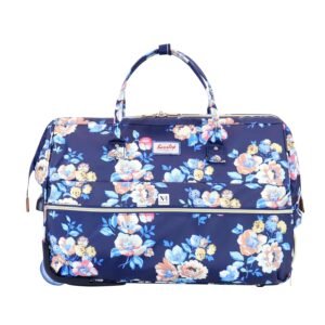 NFI essentials Nylon Travel Trolley Bag Duffle Dual Function Travelling Trolley & Backpack Storage Bag for Women Turn Baby Daiper Backpacks (P3)