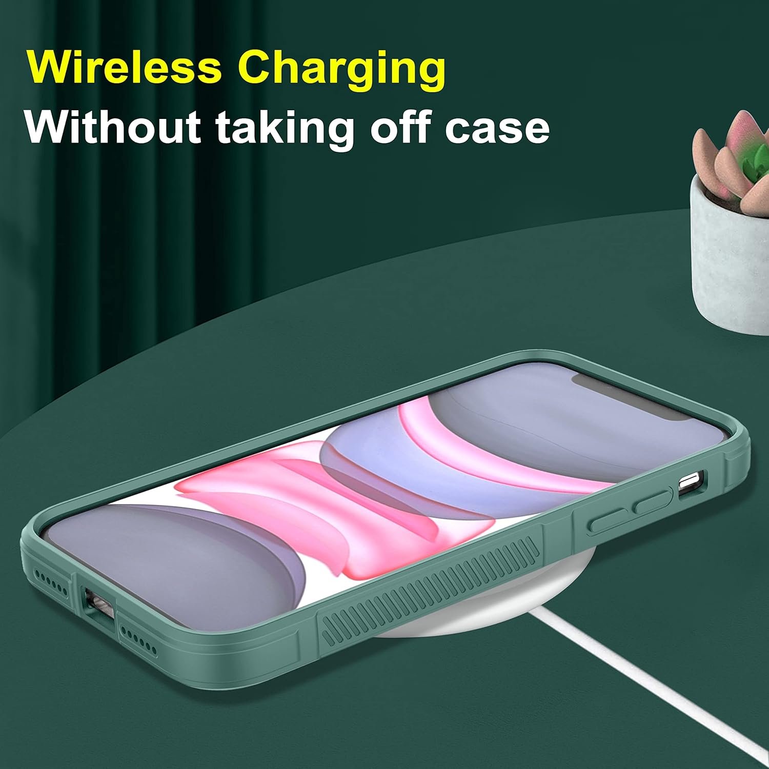 amazon basics Back Case Cover for OnePlus Nord CE 5 | Compatible for OnePlus Nord CE 5 Back Cover | Liquid Silicon Magic Case with Camera Protection | Dark Green - Image 8