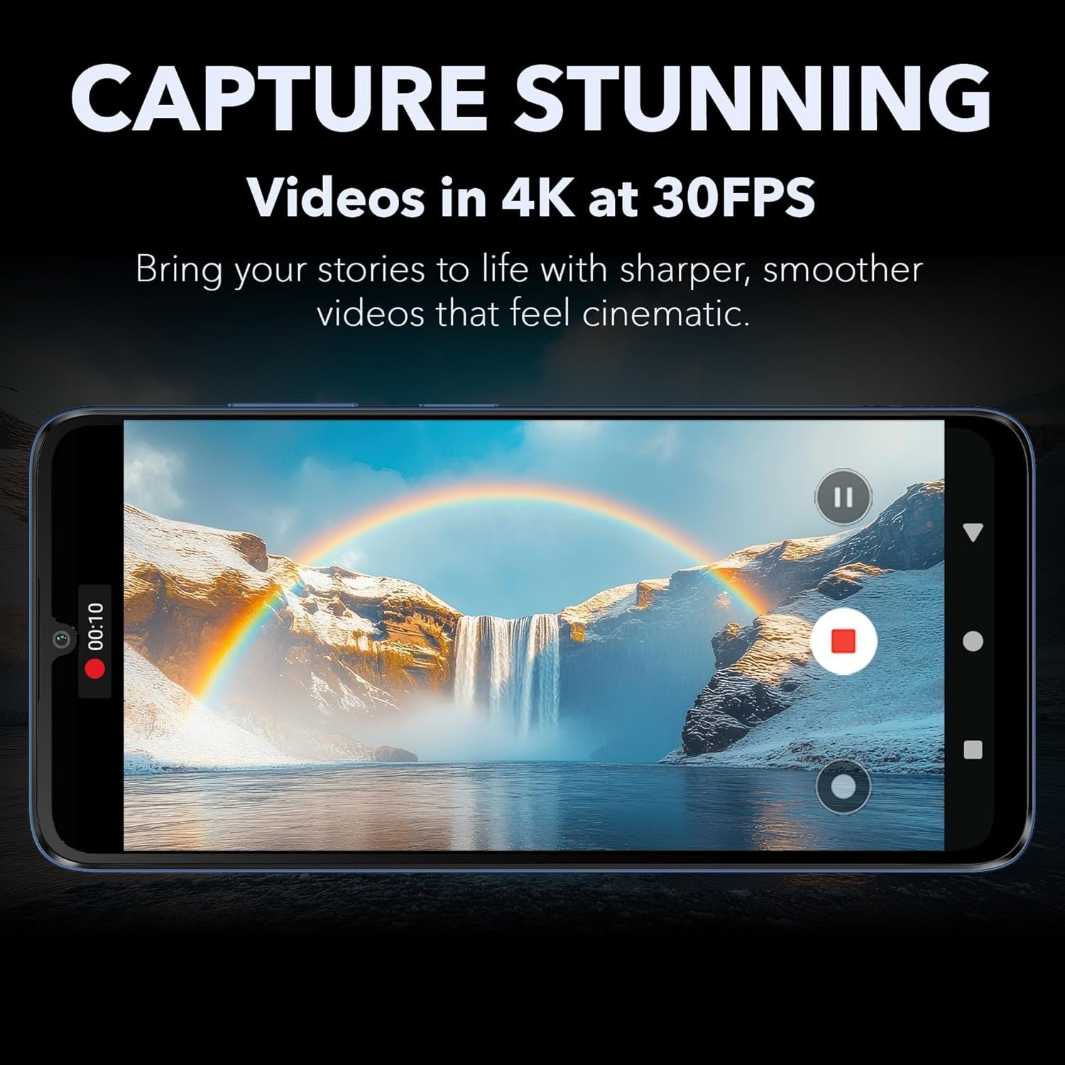 Lava Bold N1 5G (Royal Blue, 4GB RAM, 64GB Storage) |Bigger 6.75" HD+ Notch Display | Octacore 5G Processor | 13 MP AI Camera |5000 mAh Battery| IP54 Rated Dust & Water Splash Proof - Image 3