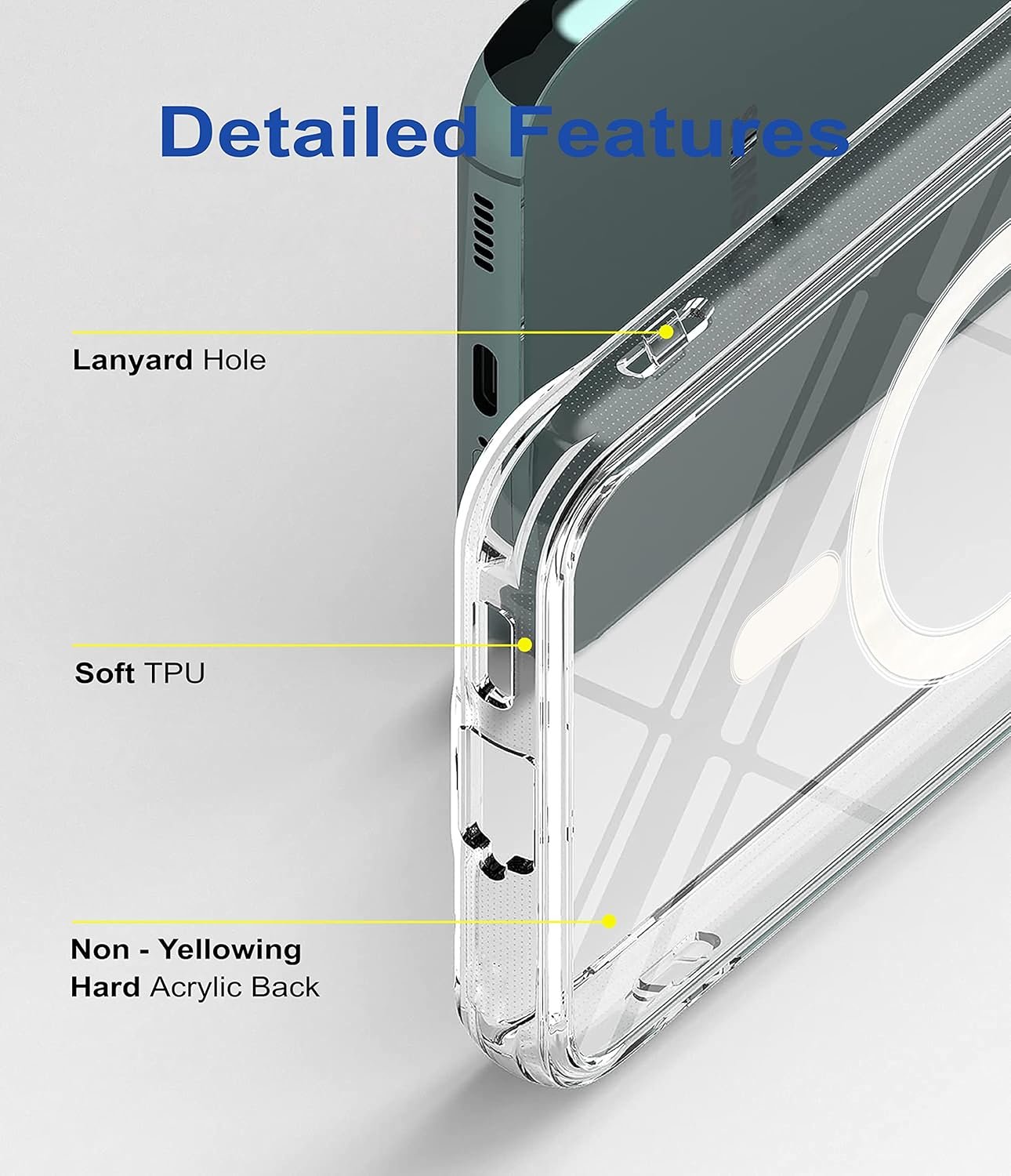 Zapcase Back Case Cover for Motorola Edge 60 Fusion 5G | Compatible for Motorola Edge 60 Fusion 5G Back Cover | Scratch-Resistant Back Cover | Clear - Image 7