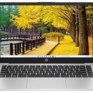 HP 14 (2025), AMD Ryzen 3 7330U Quad Core - (8 GB/512 GB SSD/AMD Radeon Graphics/Windows 11 Home) Thin and Light Business Laptop/14.0" HD Display/Backlit + Fingerprint/Silver/1.4 kg/MS Office 2021