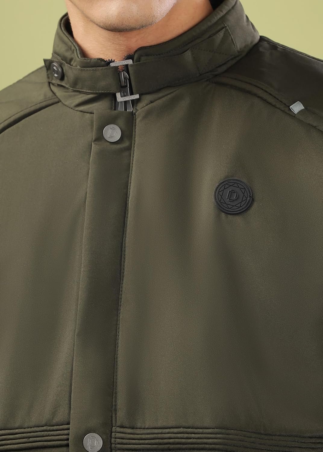 Dollar Full Sleeves Bomber Jacket for Men | TPU Men's Standing Collar Lightweight Winter Jacket, Regular Fit - Image 8