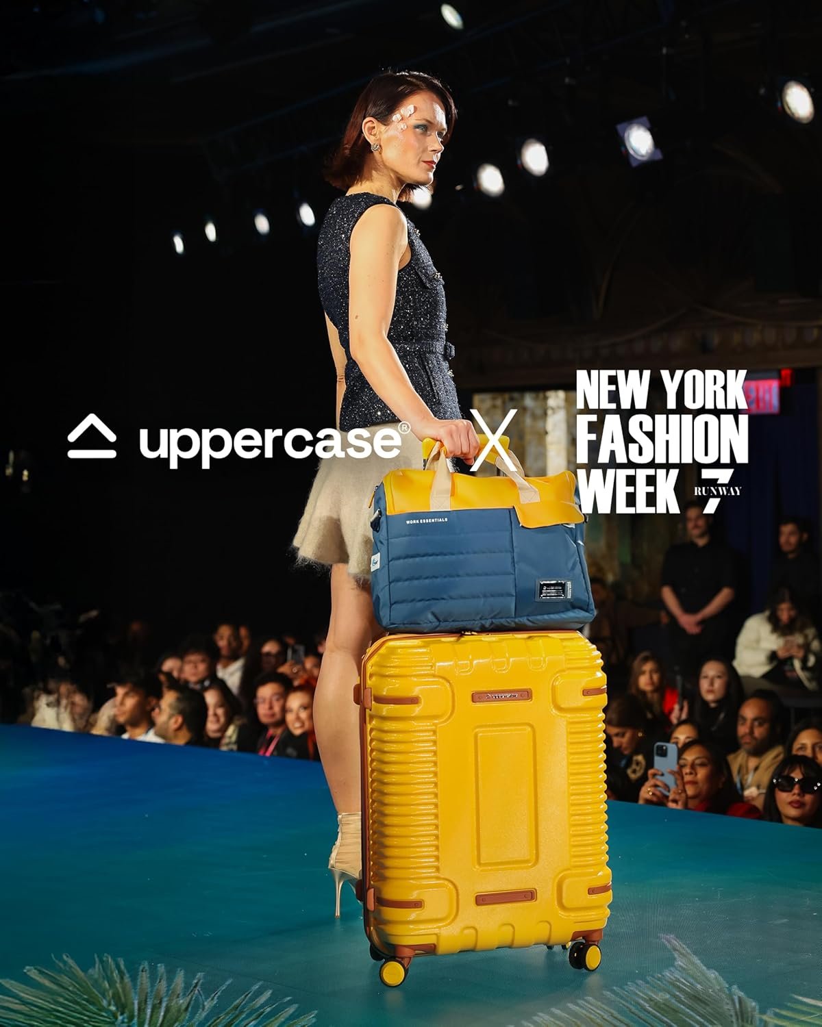 uppercase Ridge Trolley Bag (Small) 55Cms|Hardsided Polycarbonate Cabin Luggage|8 Spinner Wheel Eco Trolley Bag With Tsa Lock & Anti Theft Zippers|Suitcase For Men&Women|2000 Days Warranty (Yellow) - Image 3