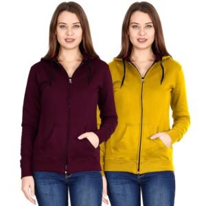 FLEXIMAA Women Hooded Sweatshirt
