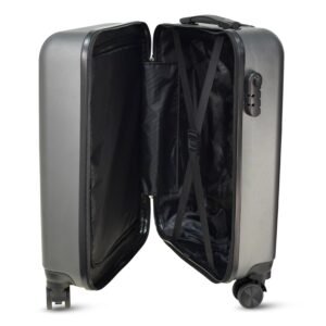 Swiss Military Contour Luggage Bag 42L & Toiletry Bag Combo | Textured Hard-Sided Trolley Bag Cabin Luggage,Overnighter Trolley Bag |for Men, Women| Makeup Pouch for Travelling, Travel Organizer