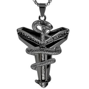 THE MEN THING Pendant for Men – Pure Titanium Steel Pendant Collection with 24inch Round Box Chain for Men & Boys