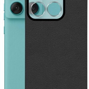 Jkobi Back Cover Case for Motorola Moto Edge 60 Fusion (Glass Like Camera Protection | Leather Feel | Minimalist Professional Grip)