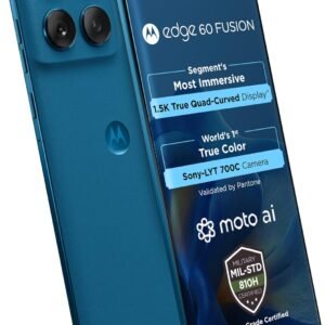 Motorola Edge 60 Fusion 5G (Pantone Mykonos Blue, 8GB RAM, 256GB Storage)