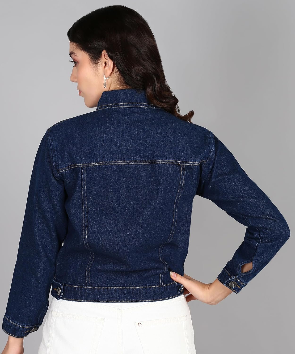 Nifty Women's Solid Denim Jacket - Image 2