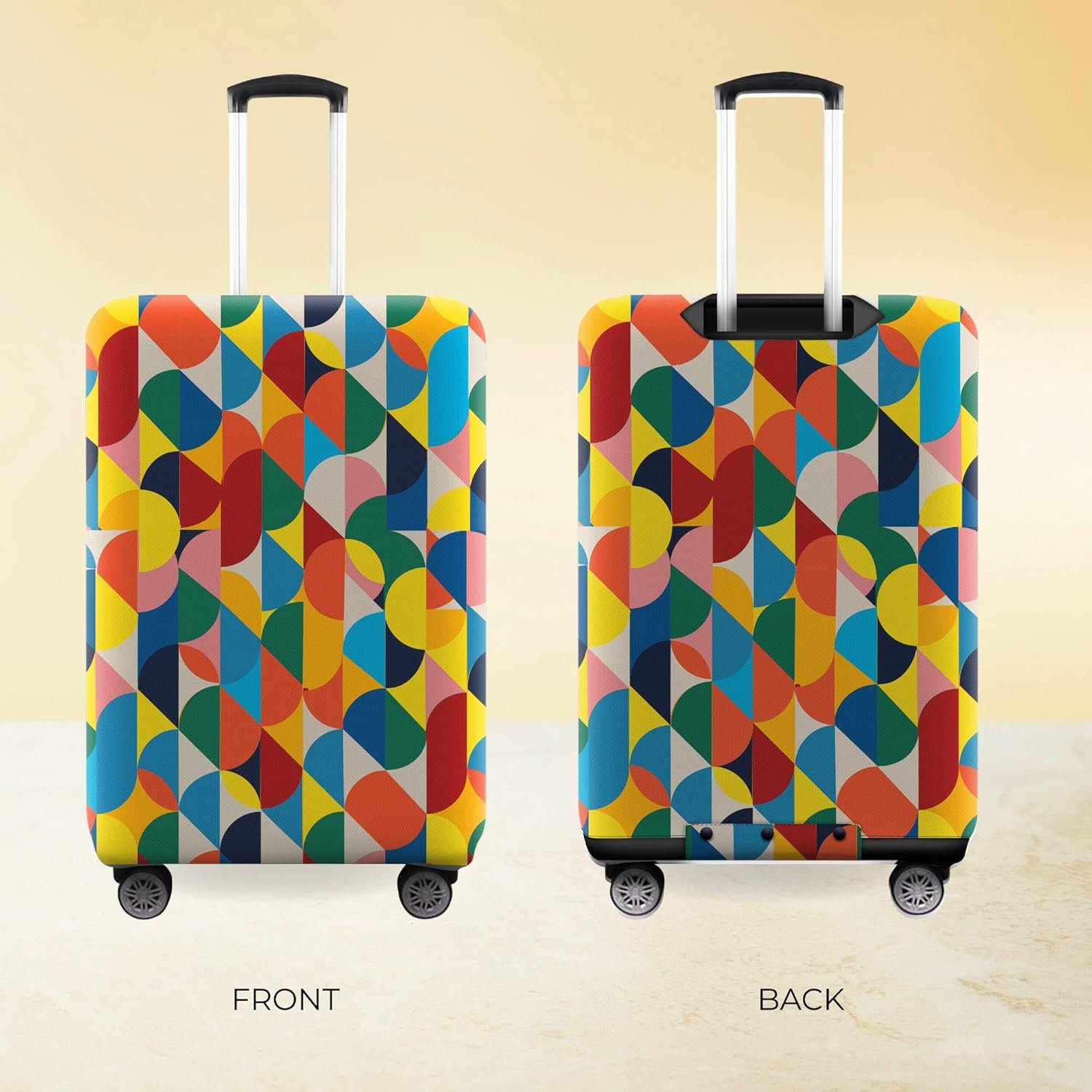 Nasher Miles Polyester Protective Luggage Cover Set of 2 (Medium-Large) - Polka Design - Image 7