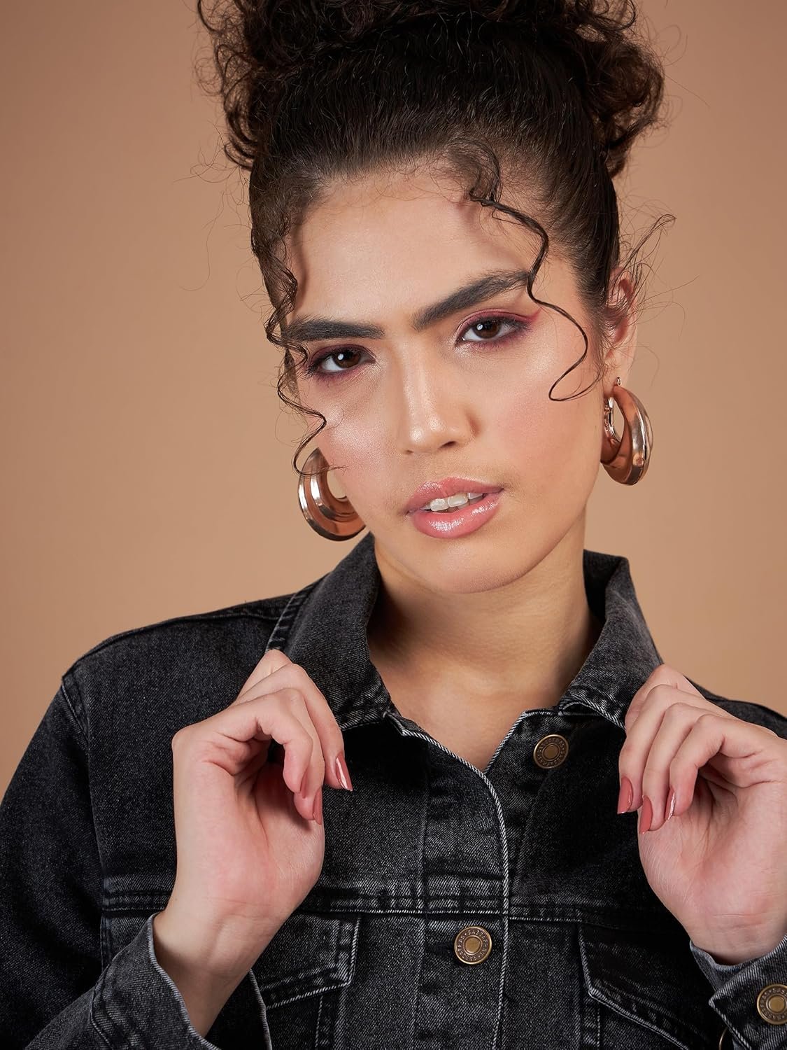 SASSAFRAS Women Washed Denim Oversized Jacket - Image 4