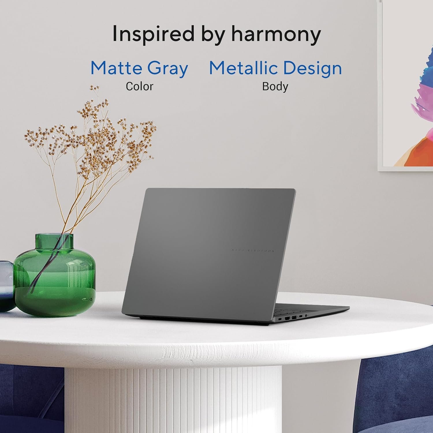 ASUS Vivobook S16,14th Gen, Intel Core 5-210H,Metallic Design Laptop(Intel UHD iGPU/16GB RAM/512GB SSD/FHD+/16""/144Hz/Windows 11/M365 Basic(1Year)*/Office Home 2024/Matte Gray/1.7Kg) S3607VA-RP113WS - Image 5