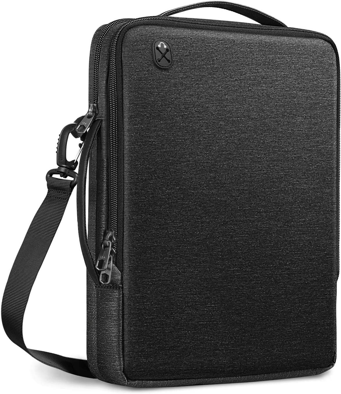 MOCA Laptop Unisex Shoulder Bag For Macbook Air/Pro 13-Inch M2 2022, Pro M1 14-Inch, Padded Computer Tablet Carrying Case Dell Xps 13, 13.5'' Surface, Hp, Acer Chromebook (13-14 Inch, Black)