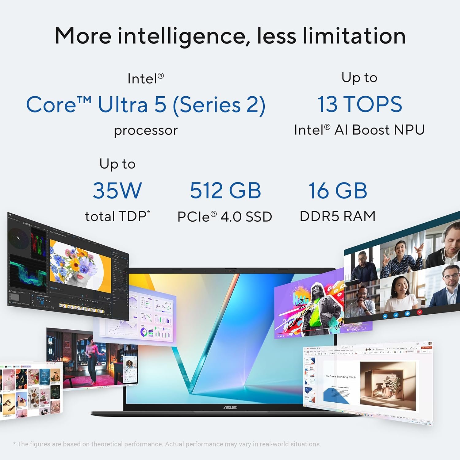 ASUS Vivobook S14, Intel Core Ultra 5 225H, Metallic Design Laptop (Intel iGPU/16GB RAM/512GB SSD/FHD+/14"/60Hz/Windows 11/M365 Basic (1Year)*/Office Home 2024/Matte Gray/1.4 Kg) S3407CA-LY057WS - Image 4