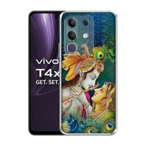 Radha Kishan Love Design Printed Silicon Soft TPU Back Case Cover for Vivo T4x 5G / Y29 4G / Y31 Pro 5G / iQOO Z10x 5G