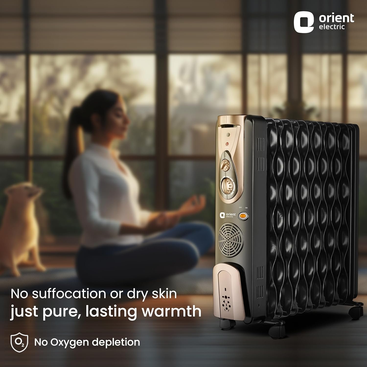 Orient Electric Comforter collection 13 fin oil filled radiator | Advanced S-shaped Fins |2900W power| with PTC fan heater| 3 heat settings | 2 years warranty by Orient - Image 3