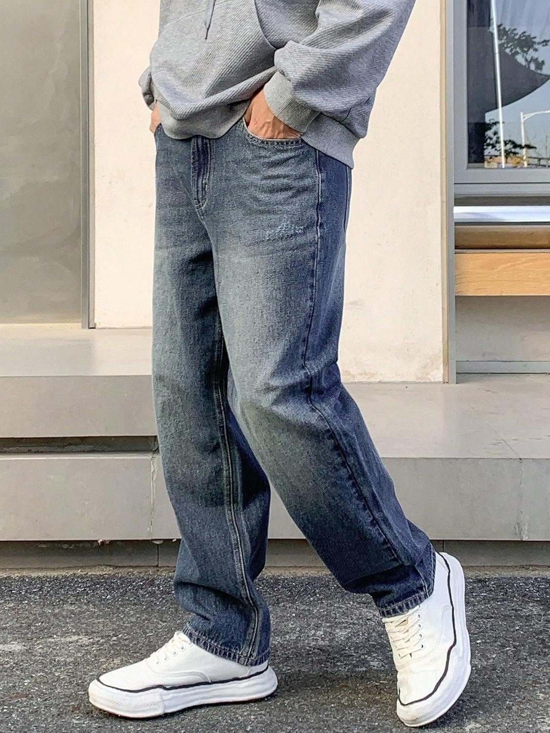 Jeans for Men | Casual Jeans for Men | Loose Fit Denim Streetwear Pants (U-10-17) - Image 2