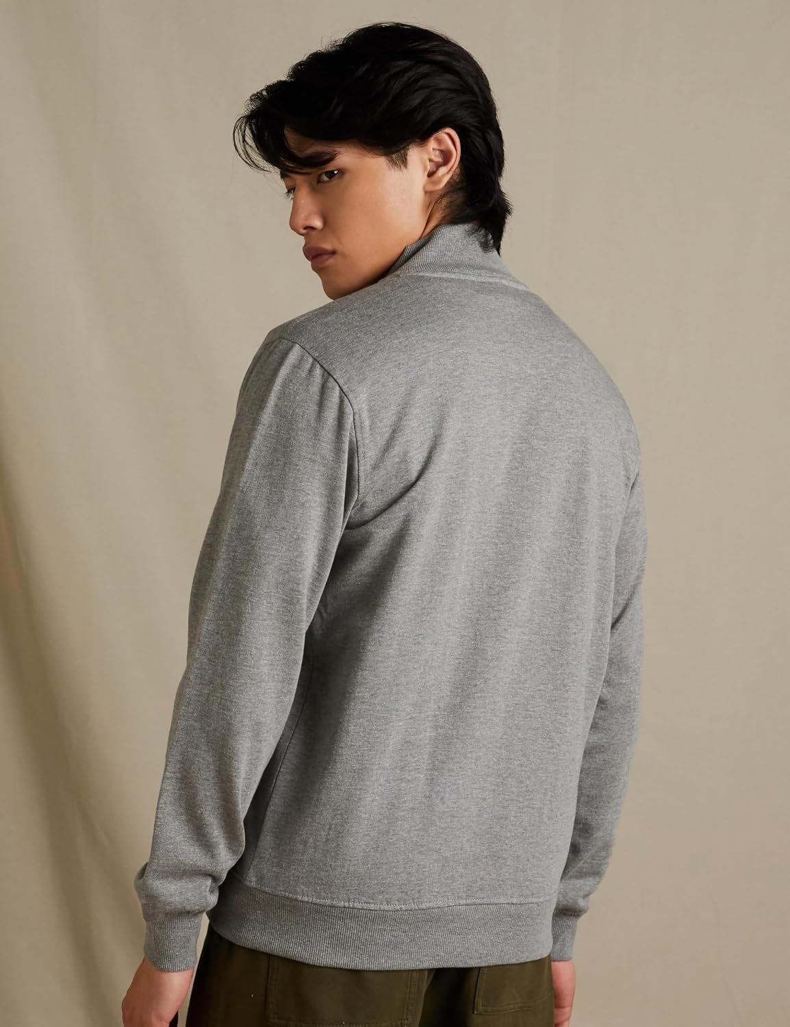 Amazon Brand - Symbol Men's Cotton High Neck Sweatshirt (Available in Plus Sizes) - Image 2