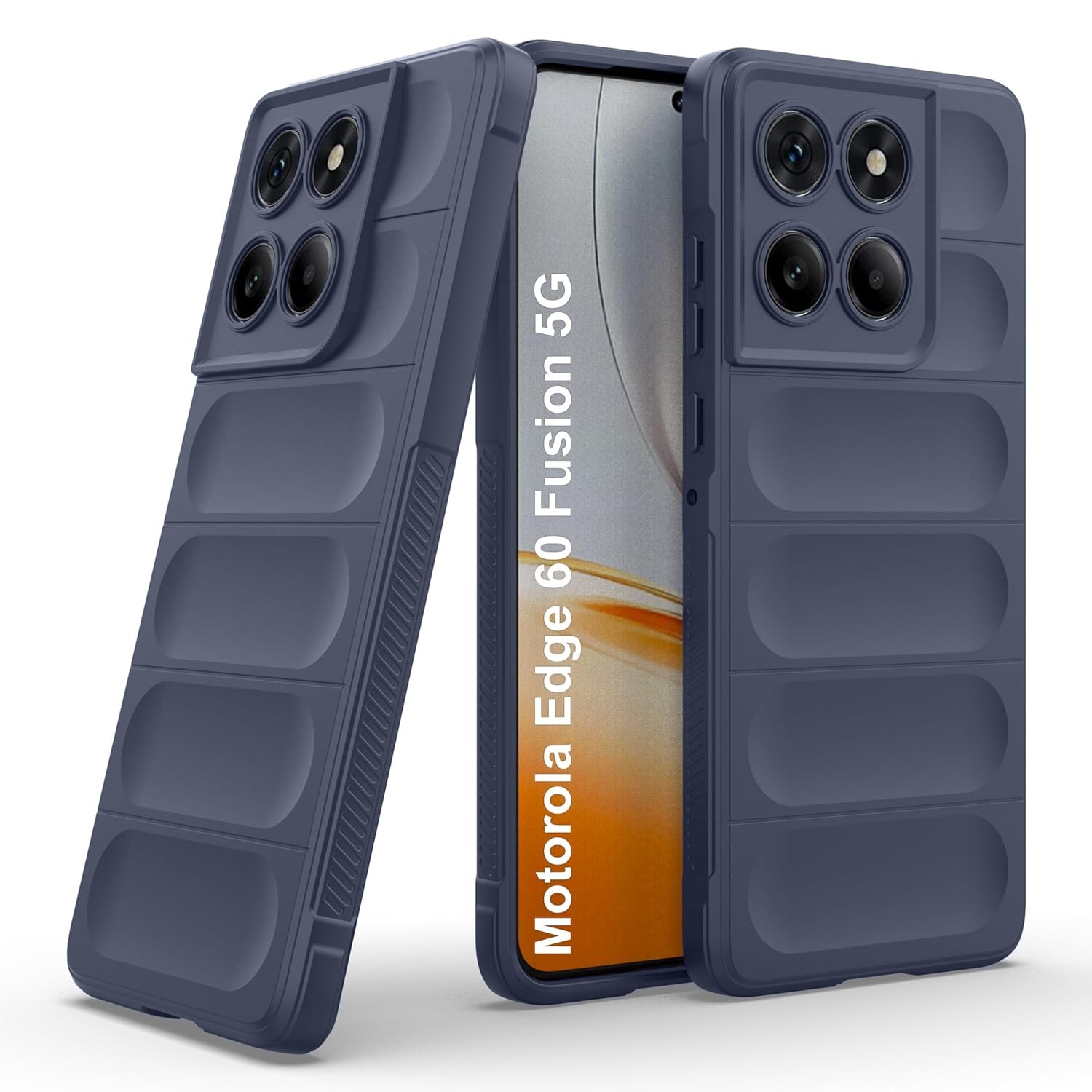 Zapcase Back Case Cover for Motorola Edge 60 Fusion 5G | Compatible for Motorola Edge 60 Fusion 5G Back Cover | Liquid Silicon Magic Case with Camera Protection | Sapphire