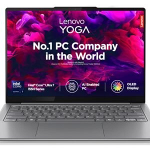 Lenovo Yoga Slim 7 Intel Core Ultra 7 155H 14"(35.5cm) WUXGA-OLED 400Nits Laptop (32GB RAM/1TB SSD/AI PC/2Wx4 Speakers/Windows 11/Office Home 2024/1Yr ADP Free/Grey/1.39Kg), 83CV00D3IN