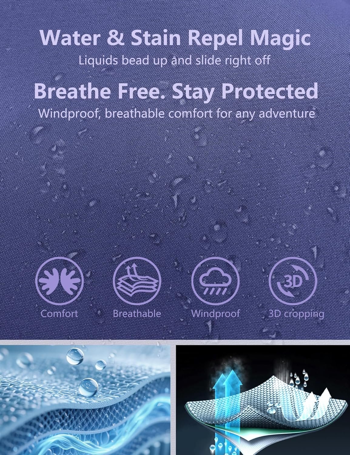 Women's Fashionable Fitted Waterproof Jacket, Stylish Color-Block Windbreaker, Versatile for Daily Commute, Travel, and Outdoor Activities I Unisex Couple Jacket - Image 4