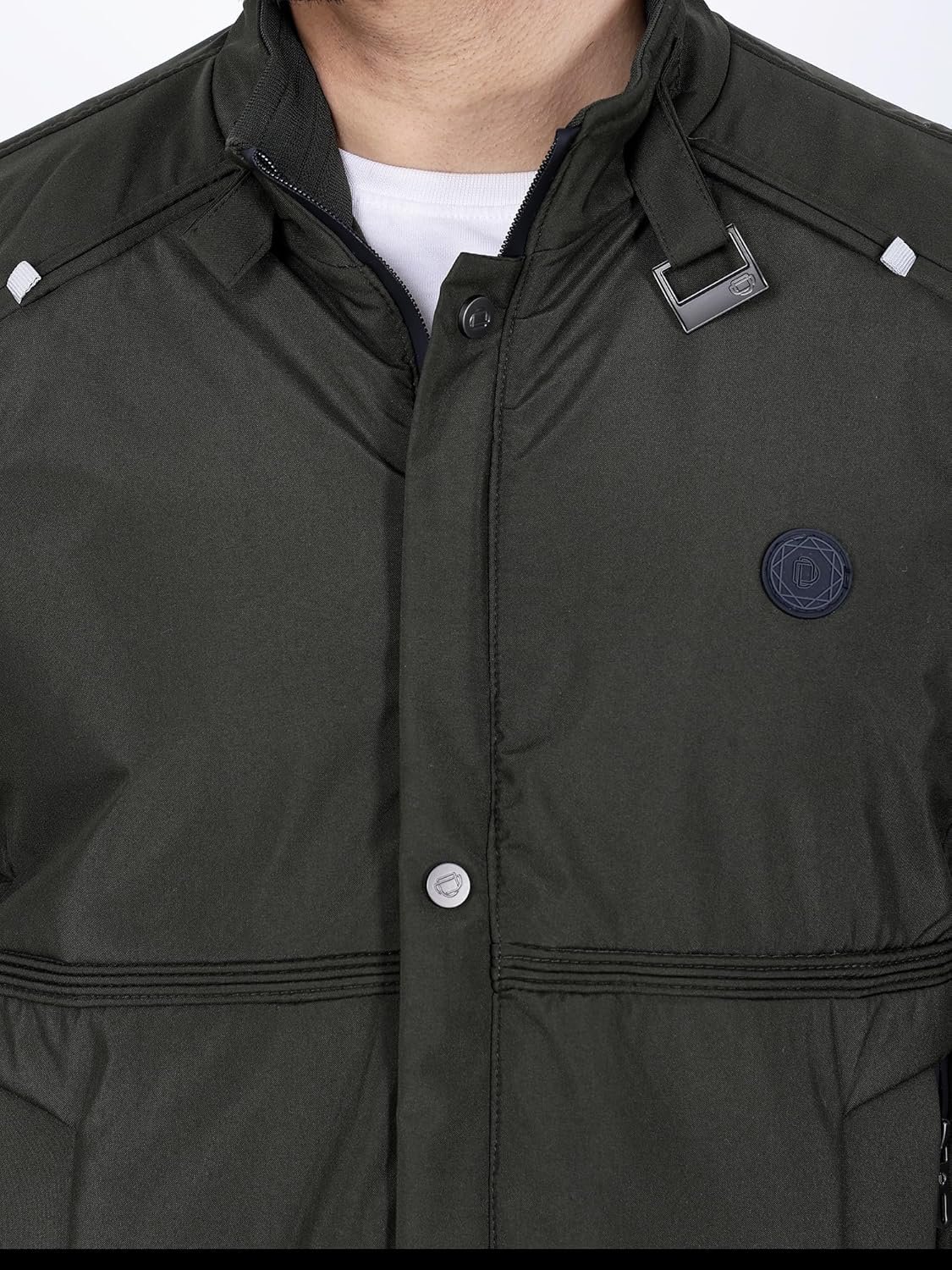 Dollar Full Sleeves Bomber Jacket for Men | TPU Men's Standing Collar Lightweight Winter Jacket, Regular Fit - Image 4