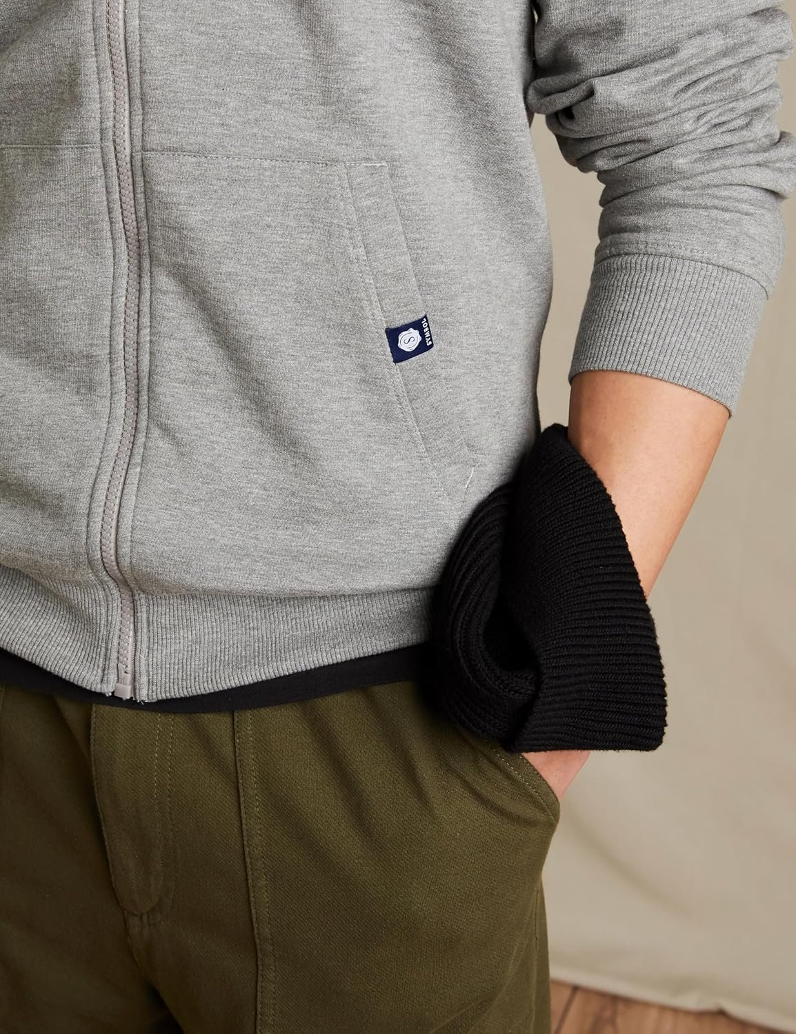 Amazon Brand - Symbol Men's Cotton High Neck Sweatshirt (Available in Plus Sizes) - Image 5