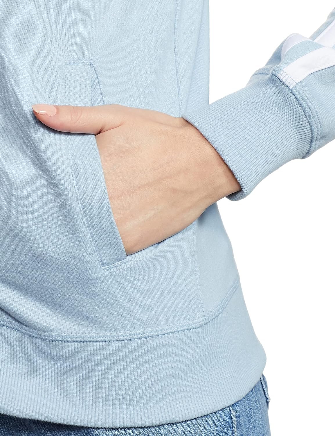 Amazon Brand - Symbol Women Cotton Blend High Neck Full Zipper Regular Fit Sweatshirt - Image 5