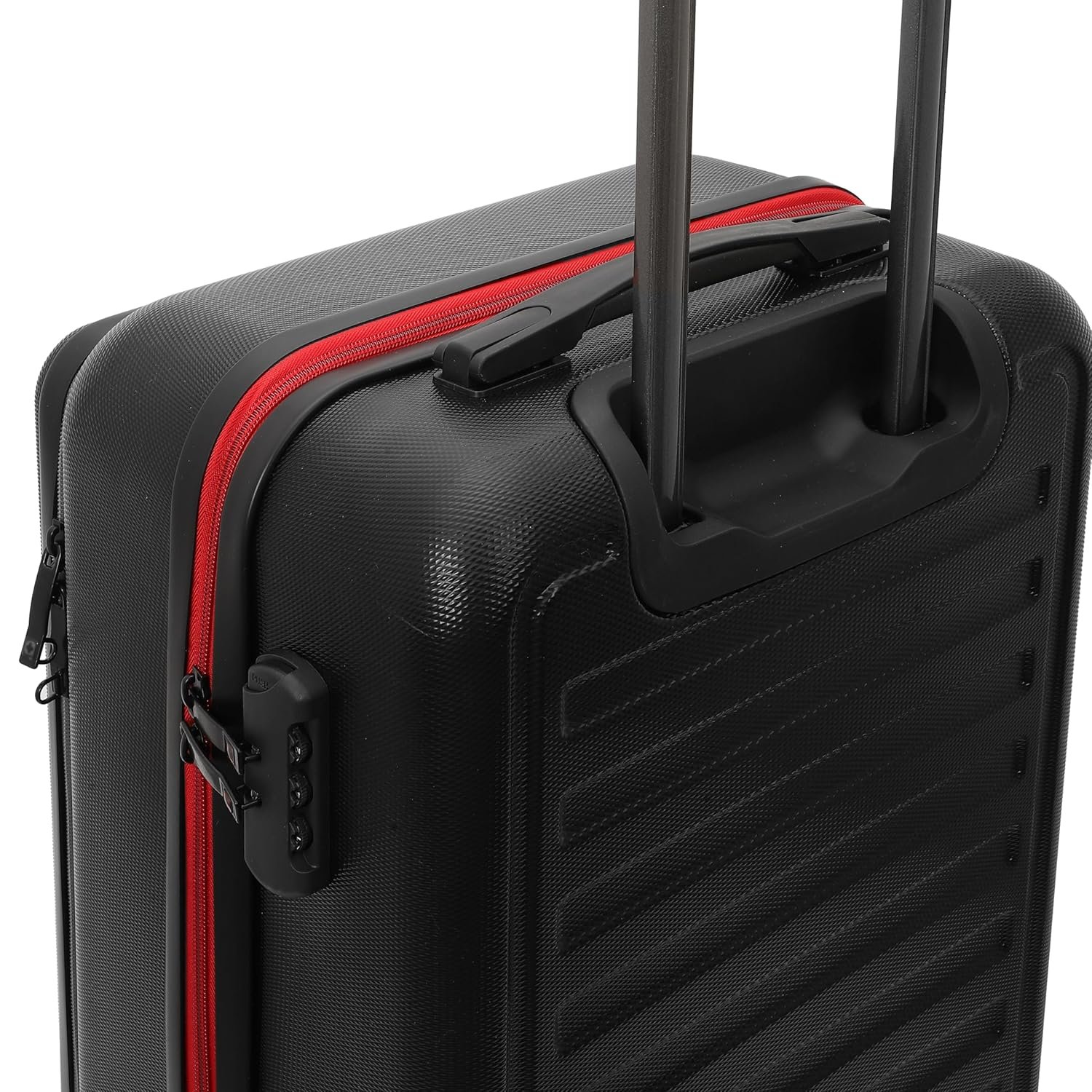 Swiss Military Primus Luggage Bag, Textured Hard-Sided Trolley Bag, Cabin Luggage, Suitcase for Travel, Overnighter Trolley Bags| Durable ABS Body, Ergo 360° Rotatable Wheels, 20 inches, 44L, Black, 1 - Image 8