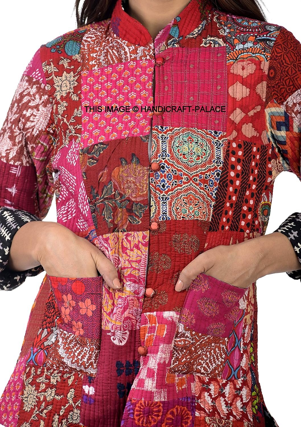 Ravaiyaa - Attitude is everything Women's Cotton Standard Length Jacket - Image 7