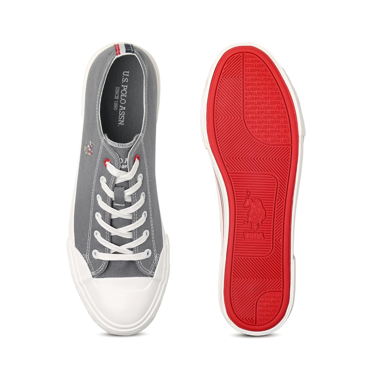 U.S. Polo Assn. Mens Drew 2.0 Sneakers Grey - Image 7