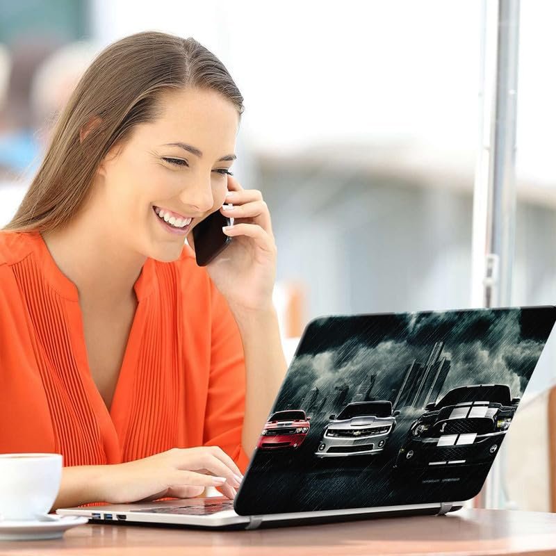 Cars in Rain Full Body Vinyl Laptop Skin/Sticker/Cover Upto 15.6 Inches Laptops Laminated-Removable-HD Quality Compatible for Hp-Dell-Sony-Lenovo-Asus etc.(15x10 Inches) - Image 4