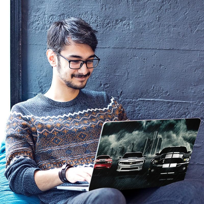 Cars in Rain Full Body Vinyl Laptop Skin/Sticker/Cover Upto 15.6 Inches Laptops Laminated-Removable-HD Quality Compatible for Hp-Dell-Sony-Lenovo-Asus etc.(15x10 Inches) - Image 5
